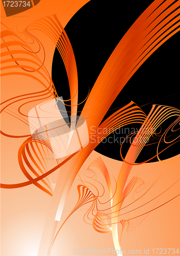 Image of Orange and black illustration