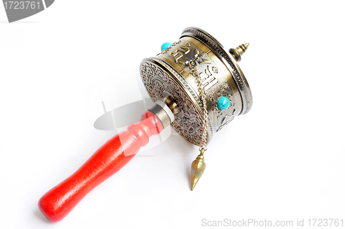 Image of Tibetan prayer wheel 