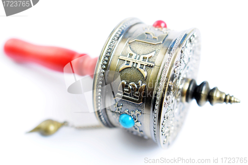 Image of Tibetan prayer wheel