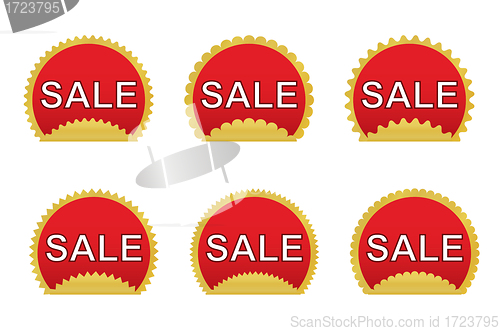 Image of sale stickers 