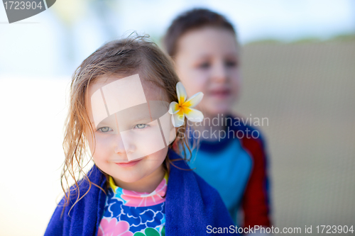 Image of Adorable little girl portrait