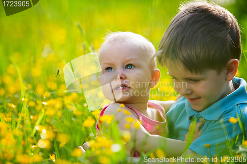 Image of Brother and little sister