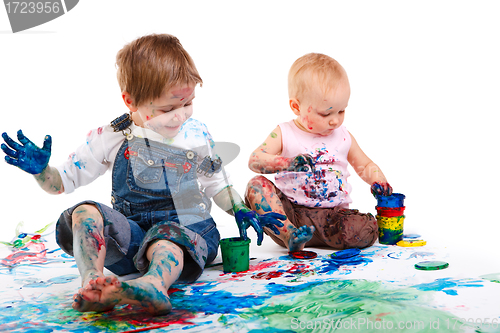 Image of Kids painting