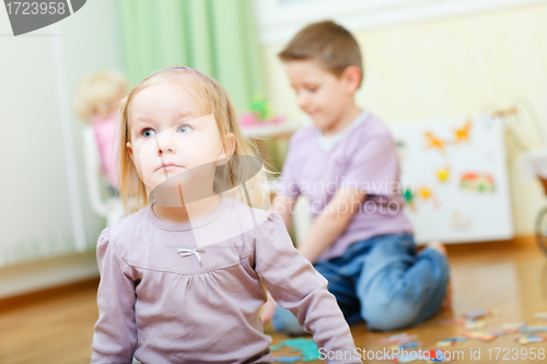 Image of Two kids at home