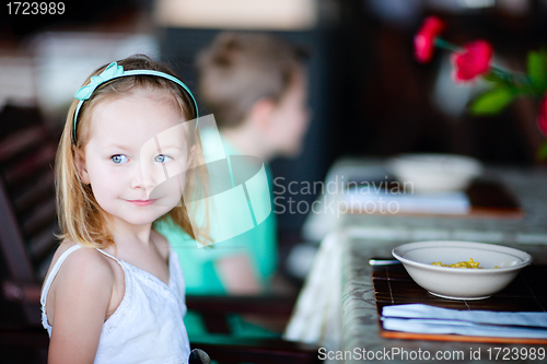 Image of Adorable little girl portrait