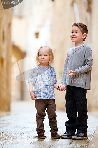 Image of Kids outdoors portrait