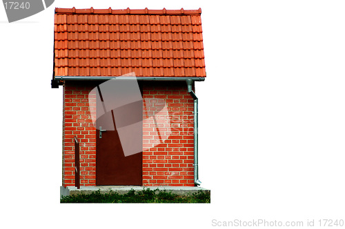 Image of small red house