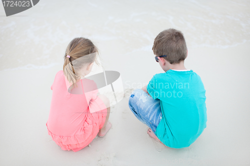 Image of Two kids at beach