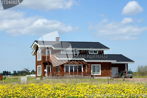 Image of The house and plants