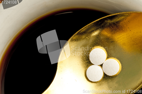Image of Stevia rebaudiana, support for sugar,tablets