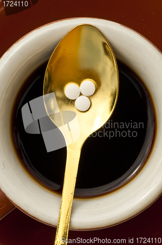 Image of Stevia rebaudiana, support for sugar,tablets