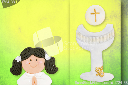 Image of first communion greeting card