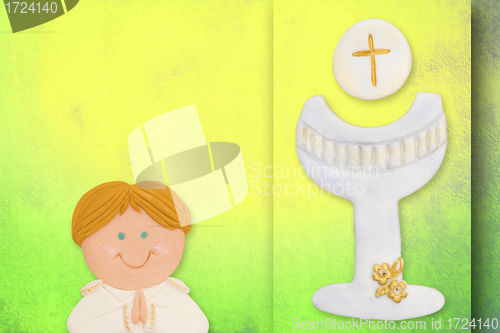 Image of first communion greeting card