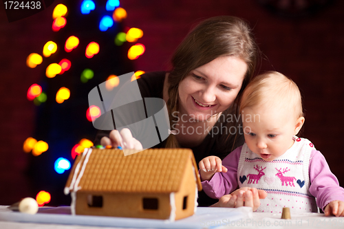Image of Gingerbread house decoration