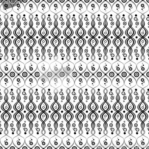 Image of Seamless Circles and Dots Pattern