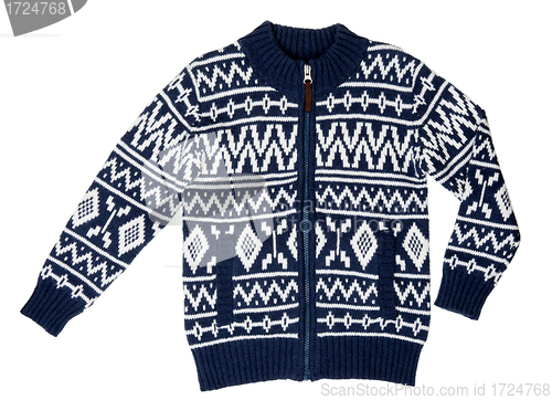 Image of a winter sweater with a pattern