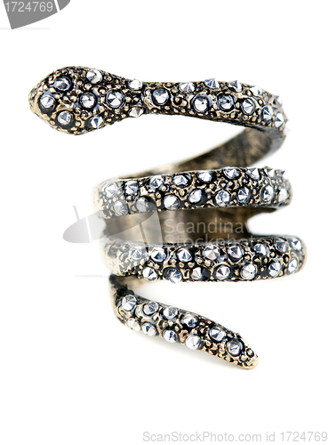 Image of A ring with stones in the form of a snake
