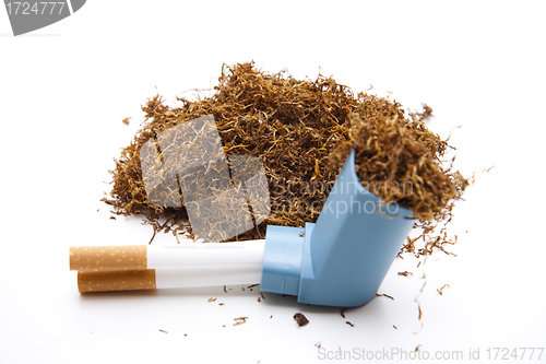 Image of Tobacco with inhaler