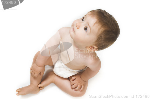 Image of baby on white