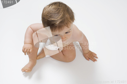 Image of baby on floor
