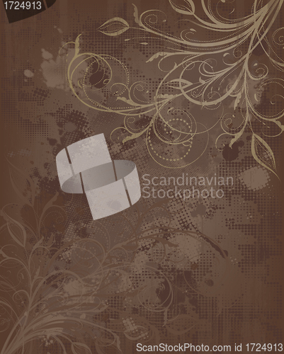 Image of Floral Grunge Background
