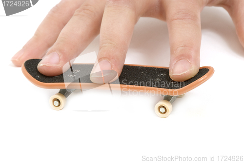 Image of fingerskate isolated on white background 