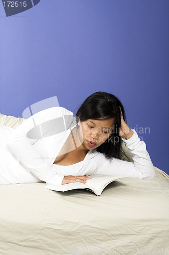 Image of girl reading book
