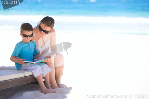 Image of Mother and son on vacation