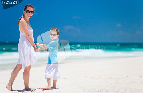 Image of Mother and son on vacation