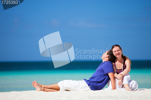 Image of Couple on tropical beach