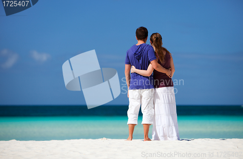 Image of Couple on tropical beach