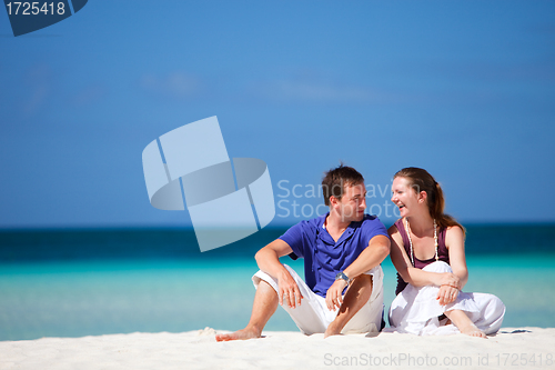 Image of Couple on tropical beach