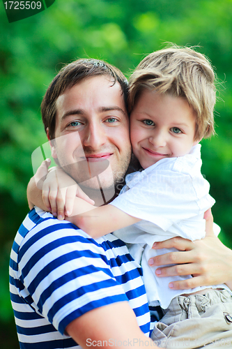 Image of Father and son portrait