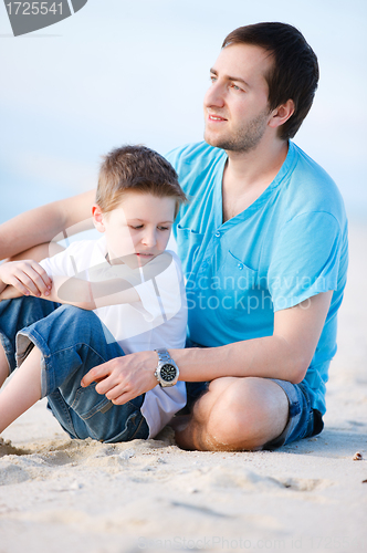 Image of Father and son portrait