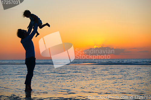 Image of Family at sunset