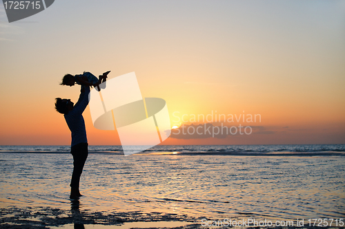 Image of Family at sunset