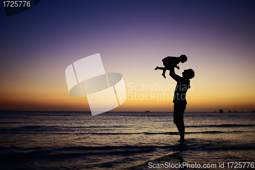 Image of Family at sunset