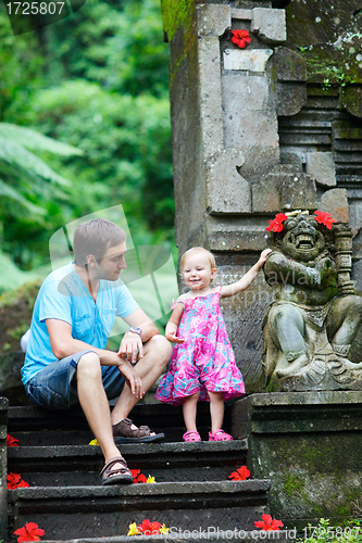 Image of Father and daughter in Bali