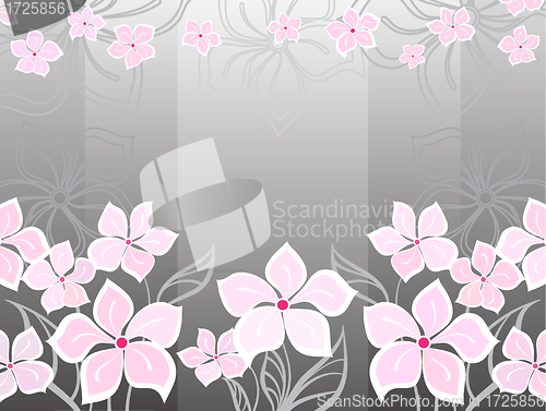 Image of Grey flower background