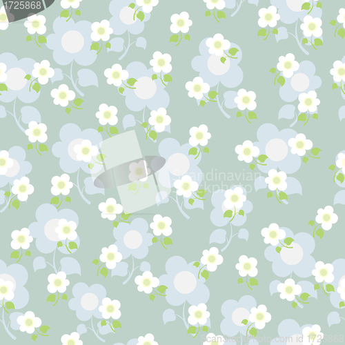 Image of Seamless texture with flowers