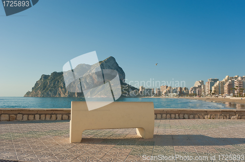 Image of Calpe beach promenade