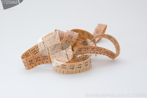 Image of Measuring tape isolated