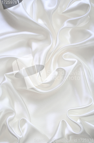 Image of Smooth elegant white silk 