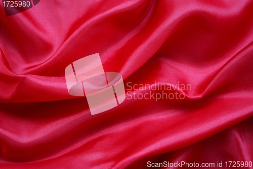 Image of Smooth Red Silk as background 