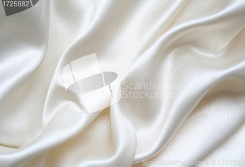 Image of Smooth elegant white silk as background