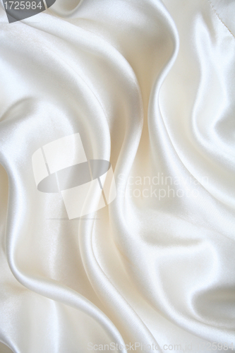 Image of Smooth elegant white silk as background