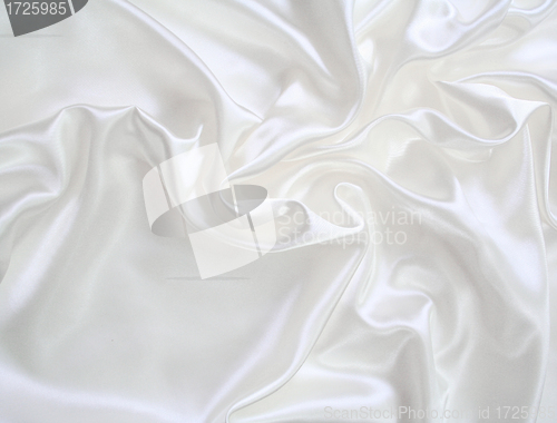 Image of Smooth elegant white silk 
