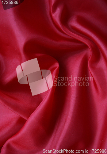 Image of Smooth Red Silk as background