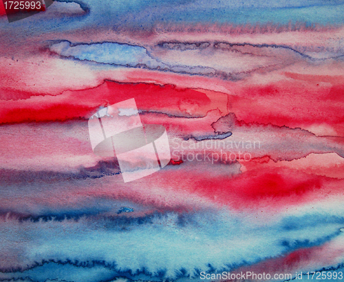 Image of Abstract watercolor background on paper texture 