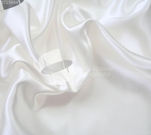 Image of Smooth elegant white silk 